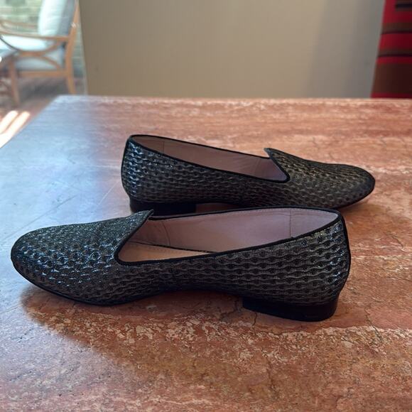Vince Camuto textured pewter loafers 7 1/2B EUC - Picture 3 of 7